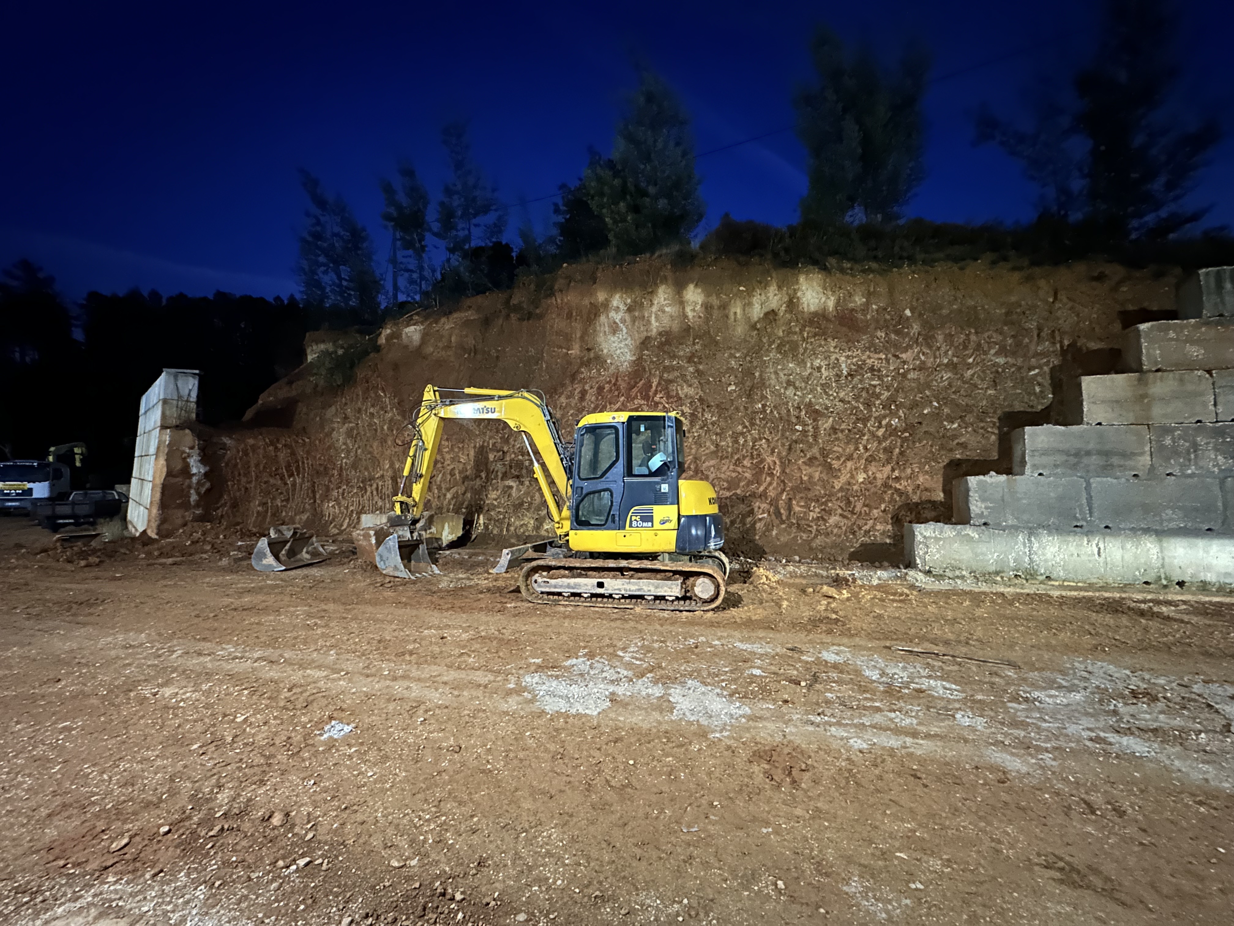 Trabalhos de terraplanagem